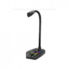 로이체 유선 RGB LED 게이밍 스탠드 USB 마이크