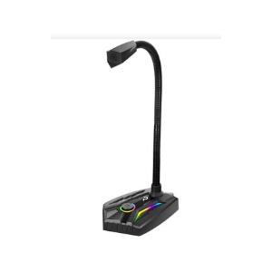 로이체 유선 RGB LED 게이밍 스탠드 USB 마이크