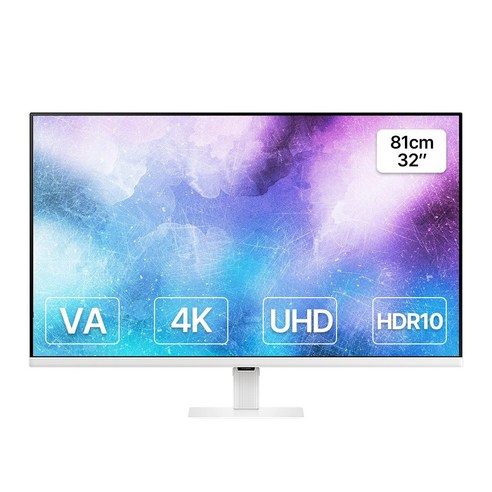 삼성전자 32인치 UHD 4K 고해상도 모니터 화이트