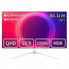 뷰싱크 32인치 QHD 슬림베젤 화이트 모니터 100Hz